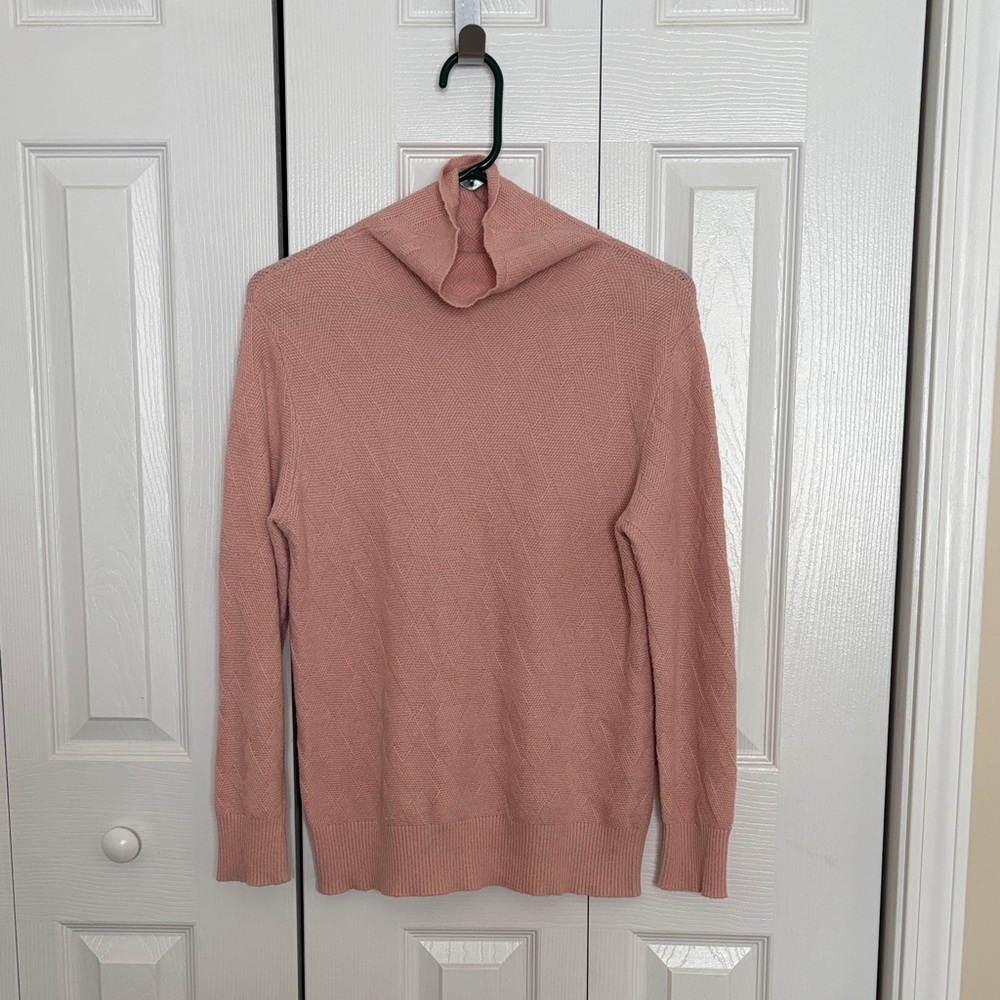 Pink Turtleneck Sweater
